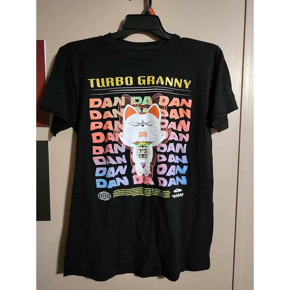 Dan Da Dan T-Shirt Turbo Granny Graphic Medium Black